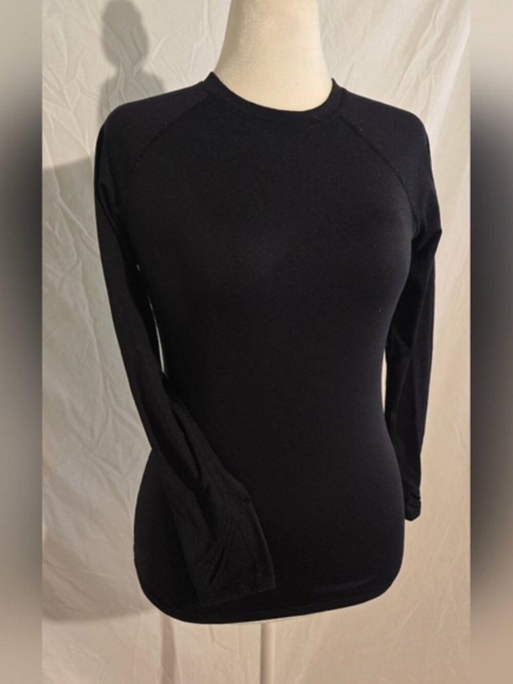 Elegant Black Long Sleeve Women's Top